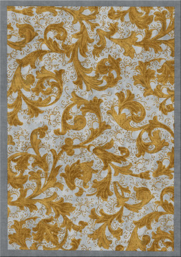 Anna-Veda 10322-antique flower - handgefertigter Teppich,  tibetisch (Indien), 100 Knoten Qualität